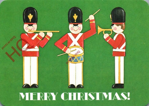 Picture postcard merry - postcard;,