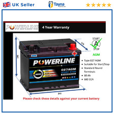 AGM Battery fits JAGUAR XJ XJ6