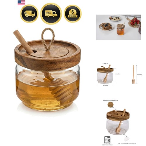 Honey jar pot glass - pot,