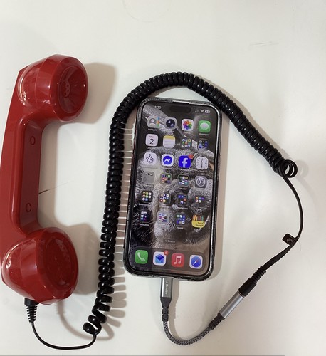 Retro phone handset - retro, ergonomic