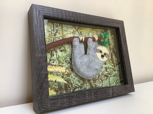 Hand crafted felt picture - crafted, of
