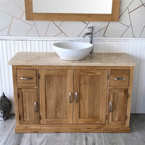 Oak bathroom vanity - bathroom, unit