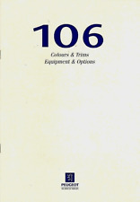 Peugeot 106 Specifications 1997 UK Market Brochure GTi, XS, XT, XR, XL & XN