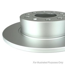2x Brake Discs Solid For VW