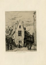 Antique Master Print-TOPOGRAPHY-RUE DE RIVAGE AT NEVERS-FRANCE-Queroy-1865