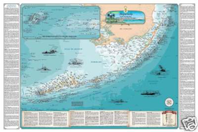 Laminated florida keys - laminated,