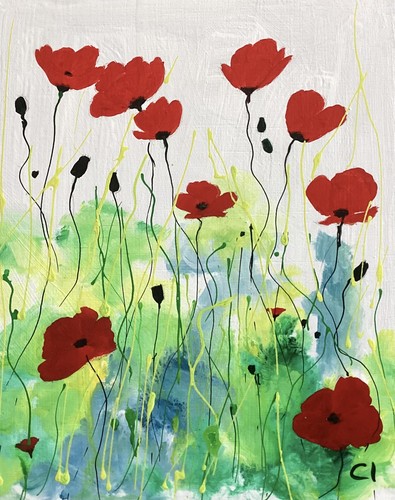 Poppies original painting