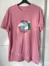 Primark Men’s Pink Graphic Short Sleeve Tshirt BNWT Size M