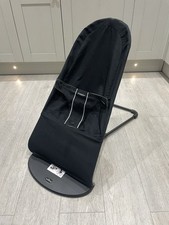 BabyBjörn Baby Bjorn Bouncer Balance Soft Black Reclining Chair Very Good Cnd!