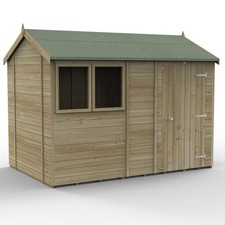 Forest Timberdale 10x6 Shed Wooden Reverse Apex 2 Win 25Yr Guarantee Free Del