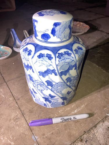 Large vintage chinese blue - chinese,