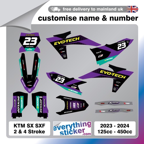 Custom ktm graphics kit - custom,