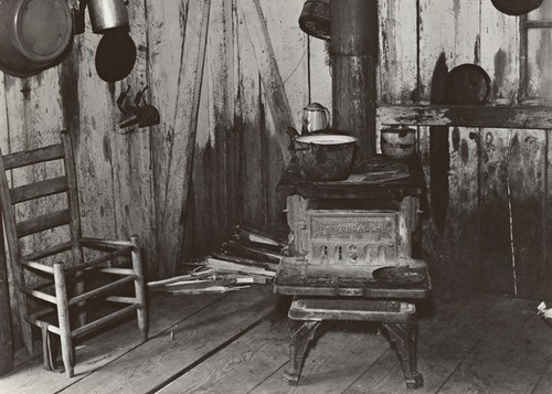 Old cast iron - stove, 1935