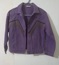 Dark Purple Denim Jacket for