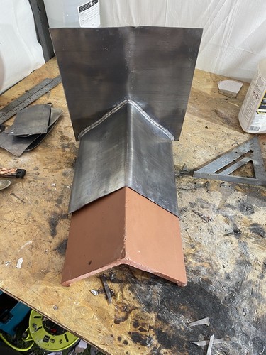 Triangle roofing lead saddle - triangle,