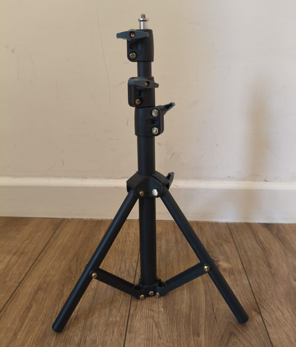 Black photo studio - light, stand
