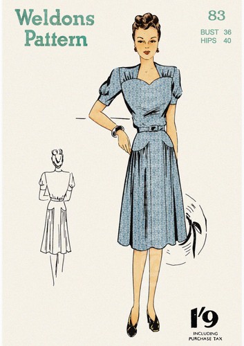 1940s vintage sewing pattern - sewing, |