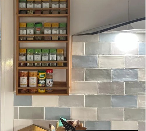 Solid oak spice rack shelves - solid,