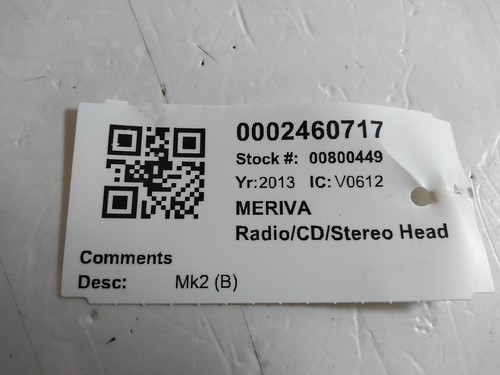 Vauxhall meriva radio - meriva, media