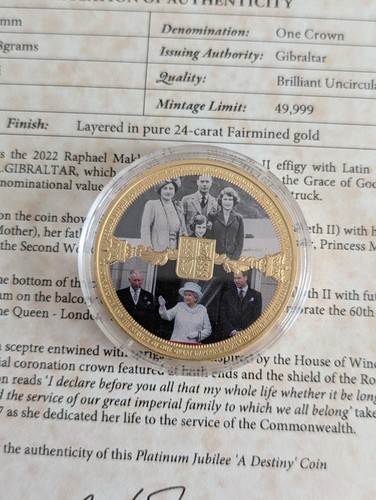 Gibraltar london mint - london, platinum