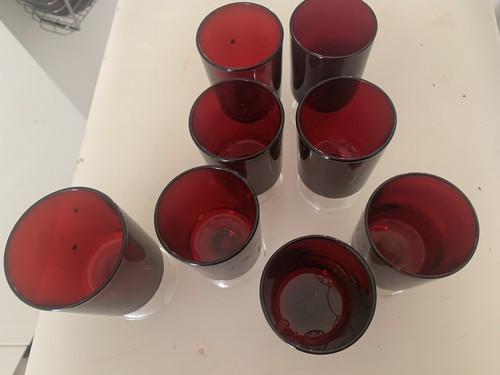 French luminarc ruby red - 8,