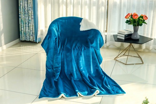 Sherpa blanket fleece throw - sherpa, &