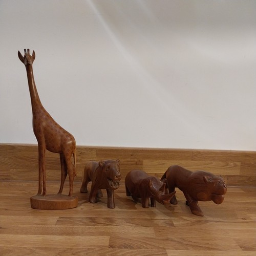 Hand carved wooden safari - hand,