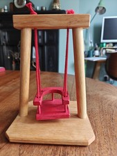 Rare Grimm's Wooden Dolls House Swing