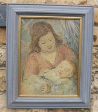 Vintage oil painting Attributed to Bernard Fleetwood Walker - portrait study