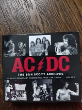 AC/DC (ACDC) THE BON SCOTT ARCHIVES 3 CD BOXSET CLASSIC RECORDINGS FROM 1970s
