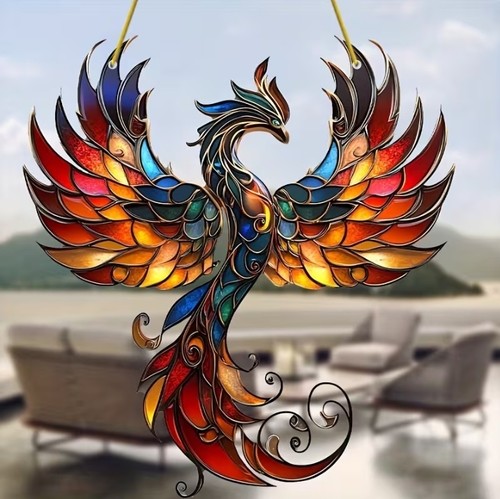 Rising phoenix flames - rising,