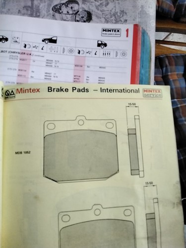 Mdb1052 brake pads - mdb1052, 240z