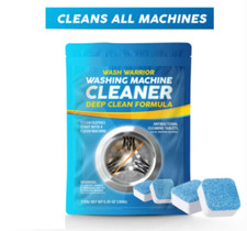Wash Warrior Advanced Washing Machine Cleaner 6 Tablets - Smell Odour Mould