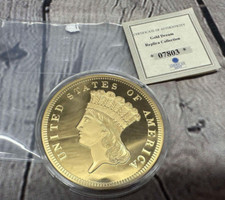 1855 S $3 Indian Princess Head