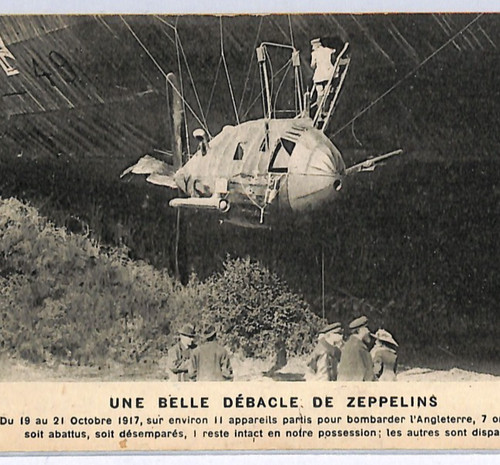 Zeppelin crash ww1 - zeppelin,