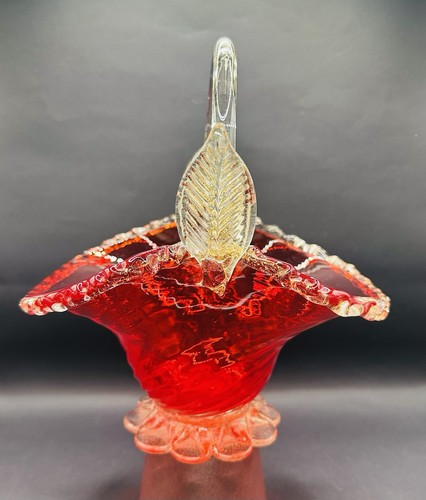 Vintage red murano glass - vintage,