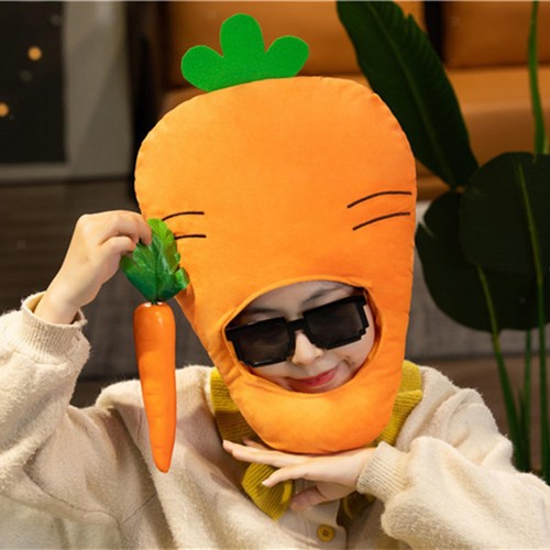 Funny radish hat cartoon - radish, head