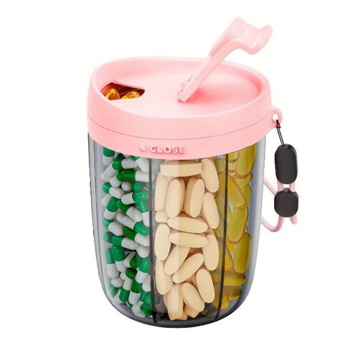 Portable pill bottle - portable,