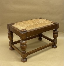Arts And Crafts Oak Stool With