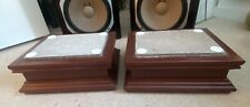 Yamaha NS-1000 Custom Speaker Stands – Hardwood finish concrete core – 24kg each