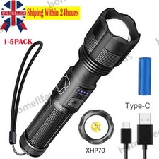 9900000LM LED Flashlight Powerful Torch Rechargeable Lamp Brightest Police Lamps