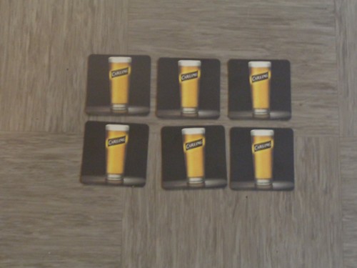 Carling lager beer mats - lager,