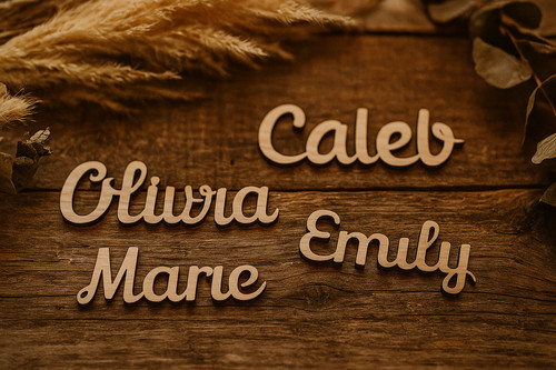 Personalised wooden place - personalised,
