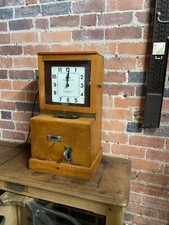Vintage Clocking In Clock Machine Time Recorder Factory Clock Blick