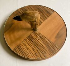 Wood & Glass Cheese / Sandwich  board Taxidermy Roe Deer Hoof Handle