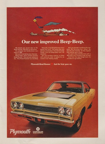 1968 plymouth road runner - plymouth,