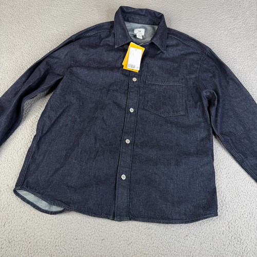 Denim shirt mens large - h,