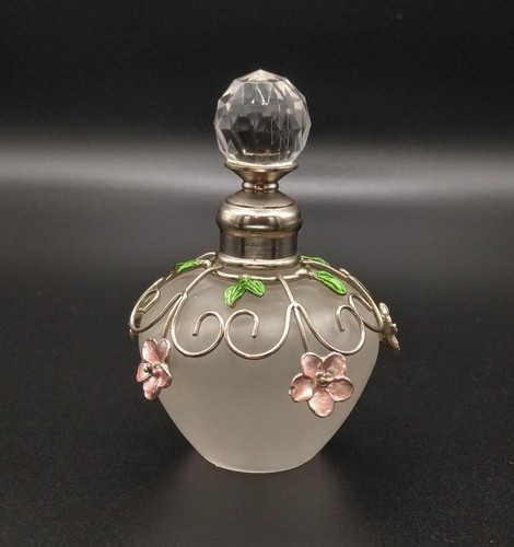 Vintage perfume bottle frosted - vintage,