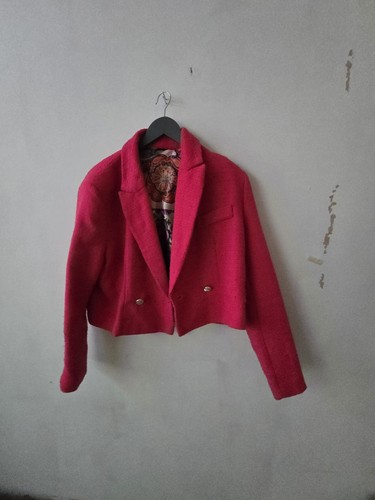 Next pink cropped tweed blazer - next,