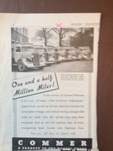 B9g ephemera 1940s advert - b9g,